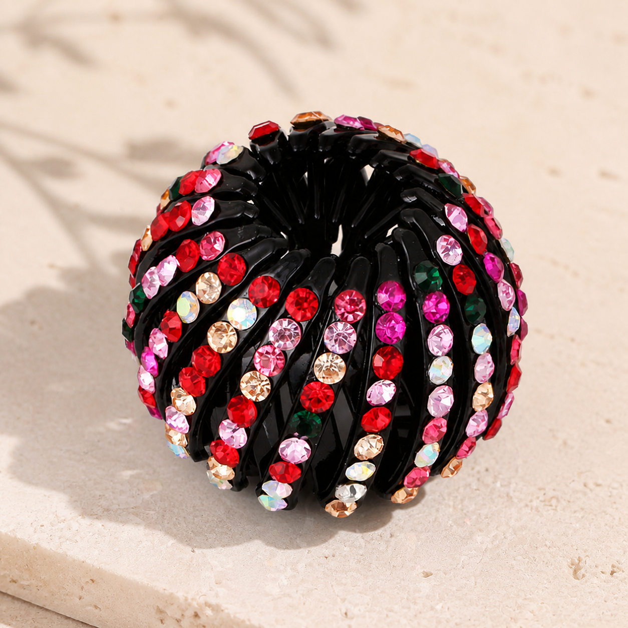 Barrette boule à strass pour queue-de-cheval — Multicolore — vue 2