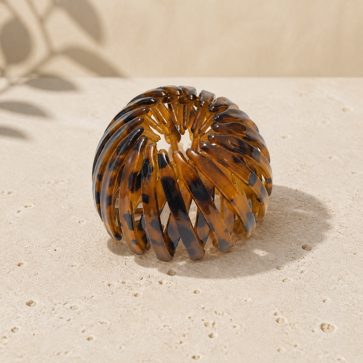 Barrette boule à strass pour queue-de-cheval — Khaki B — vue 6