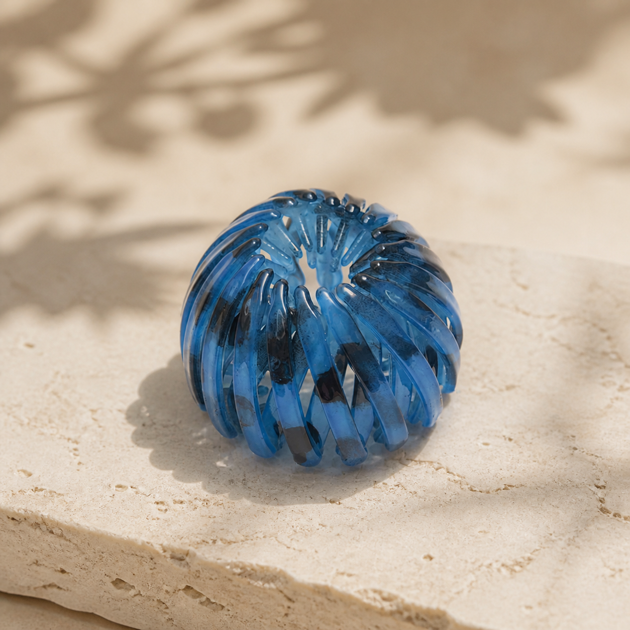 Barrette boule à strass pour queue-de-cheval — Blue B — vue 10