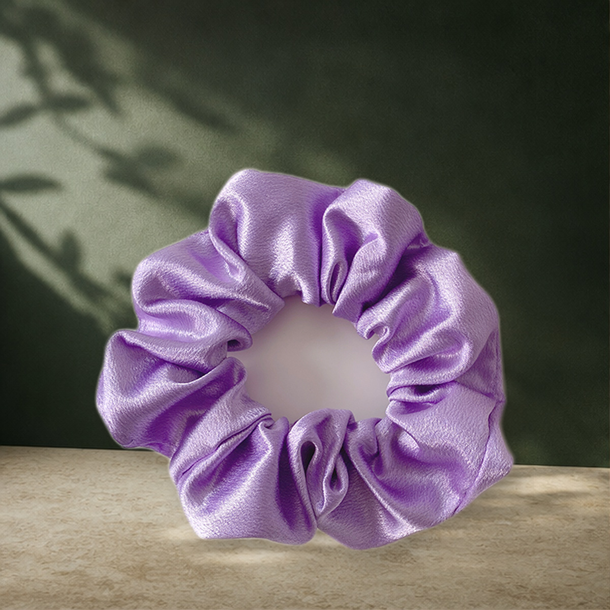 Chouchou satiné rétro — Lavender Violet — vue 14