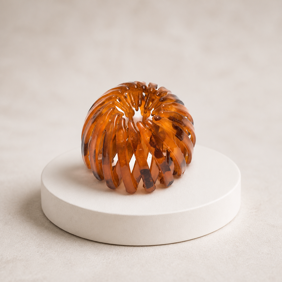 Pince chignon ronde en acétate — Visuel principal Olvyra — vue 1