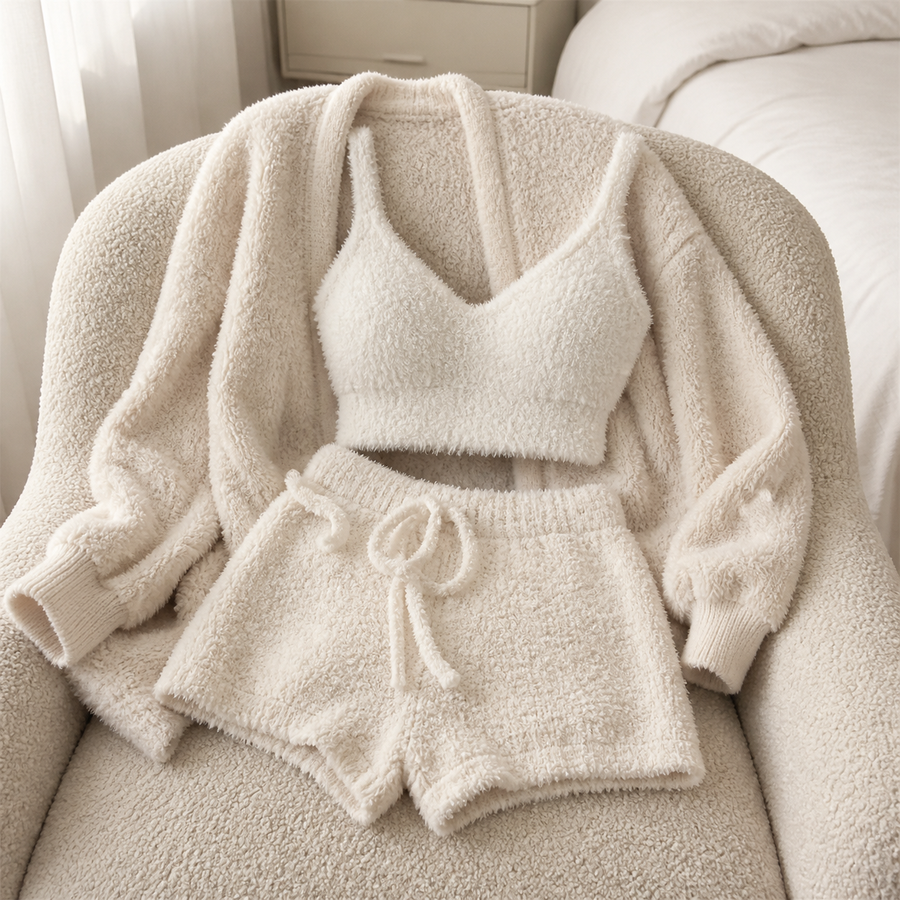 Ensemble cocooning Olvyra – blanc