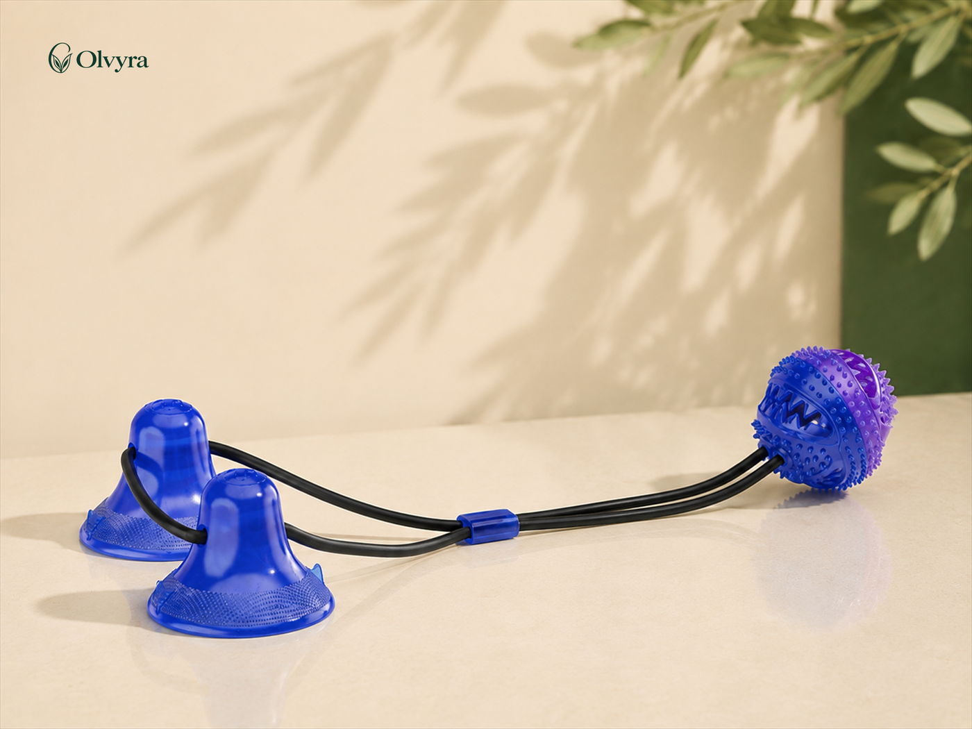 Suction-cup dog toy