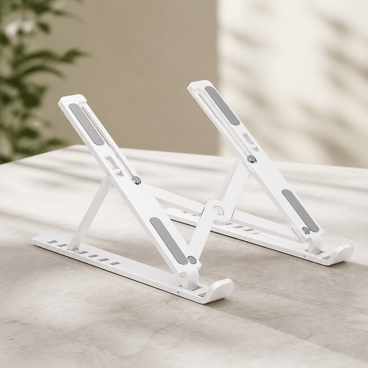 Support pliable N3 blanc — White N3 foldable laptop stand