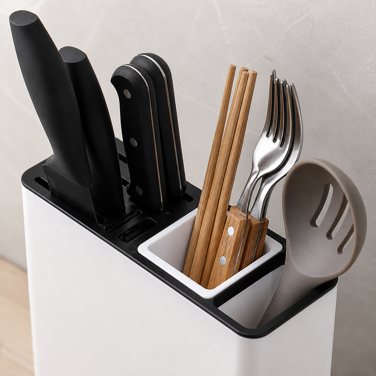 Multifunction kitchen organizer with drainer