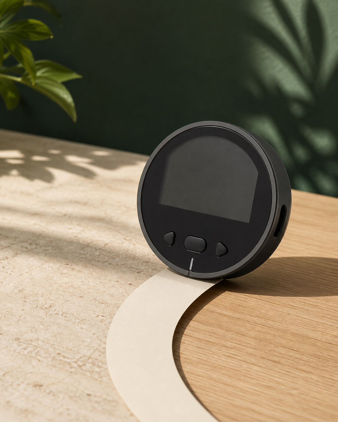 Règle numérique compacte tenue en main
