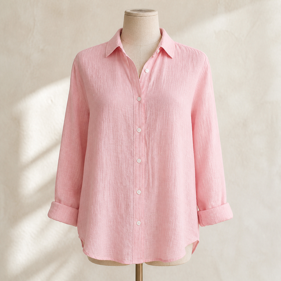 Chemise ample légère — Rose uni