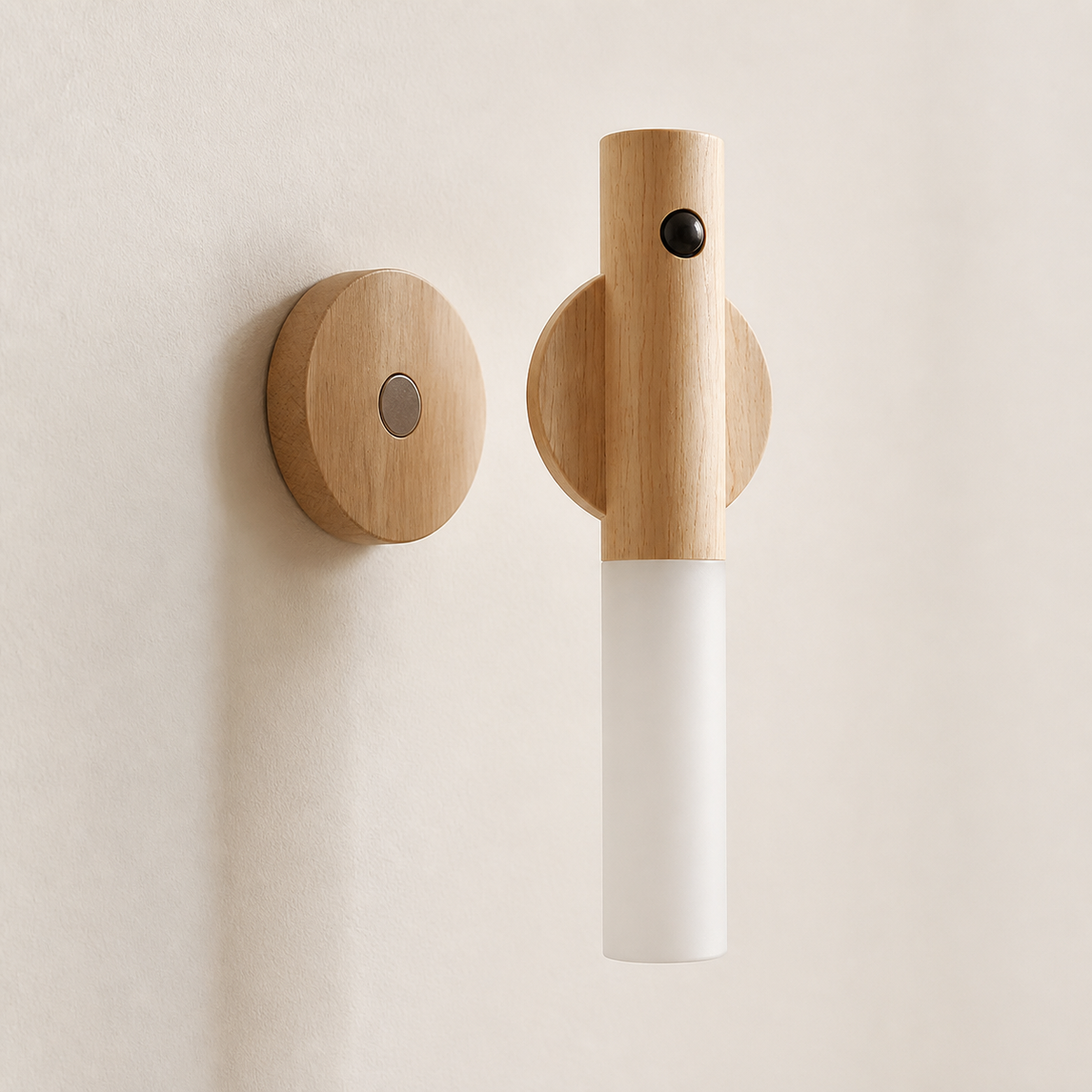 Magnetic LED night light with motion sensor