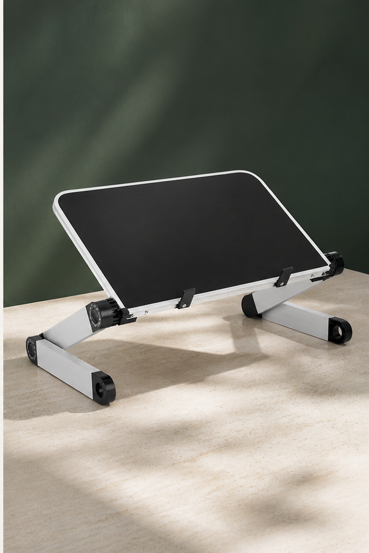 Support réglable pour ordinateur portable, coloris Noir, photographie Olvyra