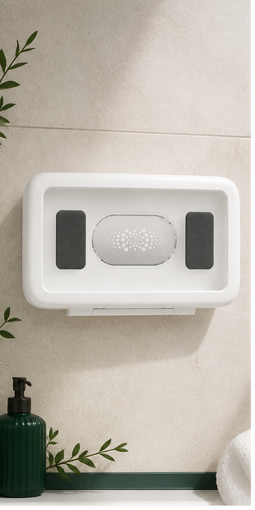Support étanche pour téléphone dans la douche – coloris Blanc