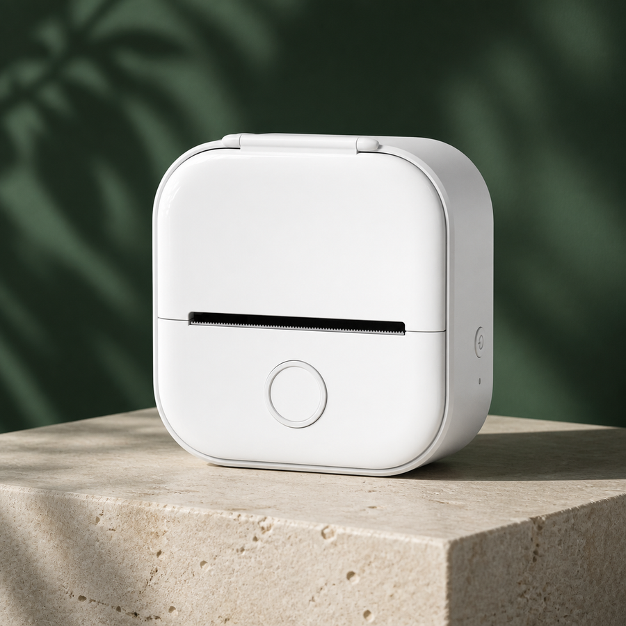 Mini imprimante thermique Bluetooth T02 – Blanc